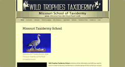 Desktop Screenshot of missouritaxidermyschool.com